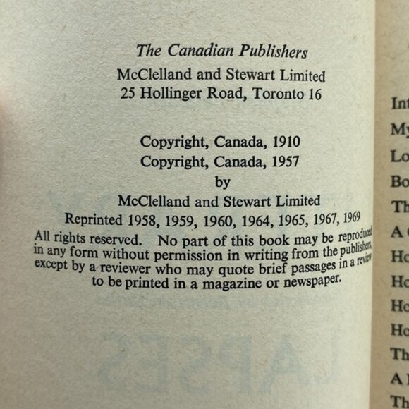 Literary Lapses Stephen B Leacock Softcover Book Vintage 1969 - Picture 7 of 11